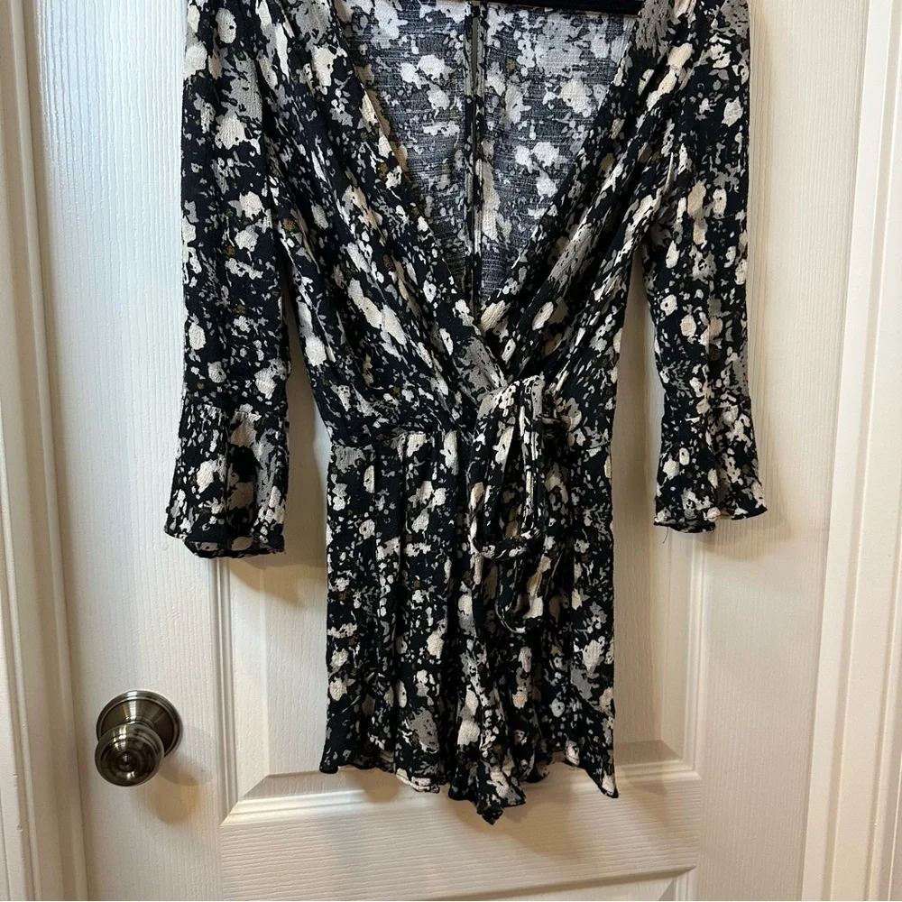 Free People All The Right Ruffles Floral Romper - Picture 4 of 10